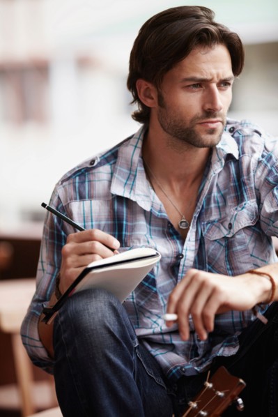 Man doing notes
