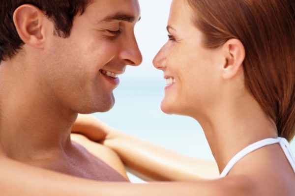 Couple enjoying summer holidays