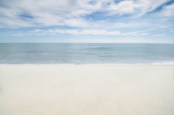Empty sand beach
