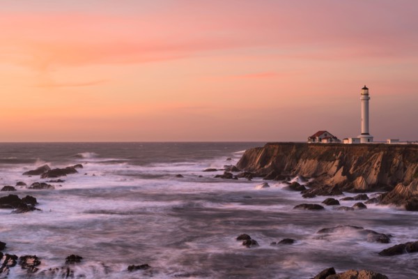 Lighthouse on cliff