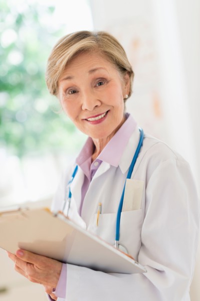 Portrait of female doctor.