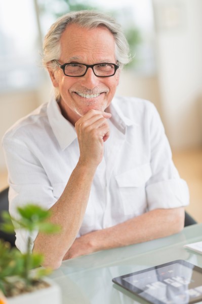 Portrait of smiling senior man.