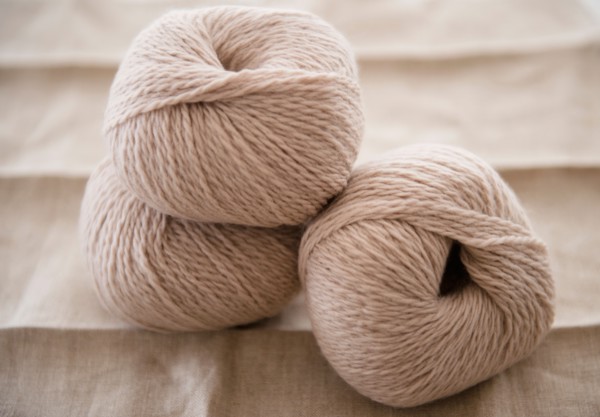 Studio Shot of balls of wool