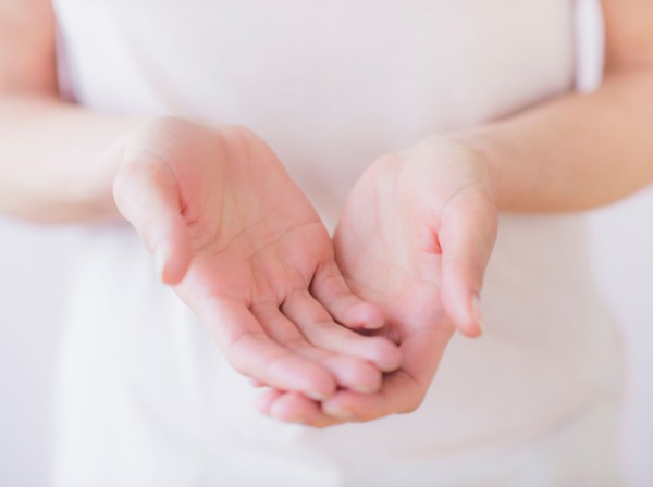 Studio Shot of woman's hands