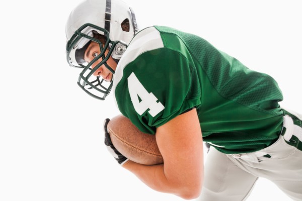 Portrait of American football player