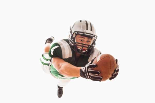 Portrait of American football player