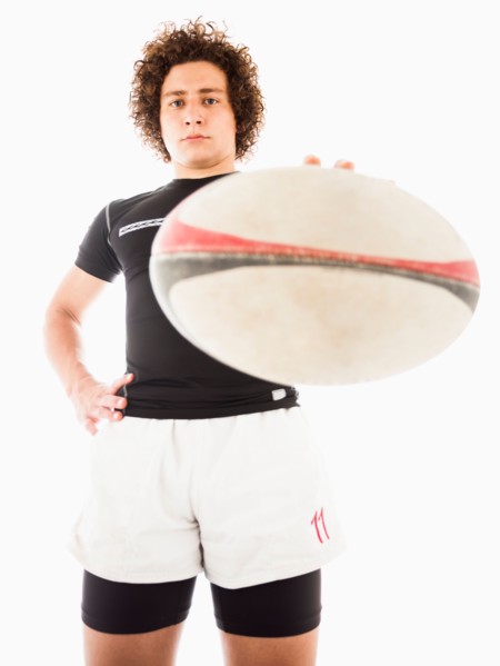 Portrait of rugby player