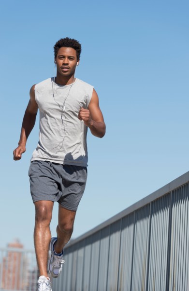 Man jogging.