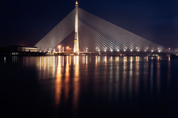Rama VIII Bridge on Chao Phraya River
