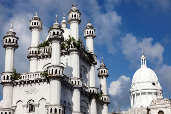 Devatagaha Mosque and dome of town hall