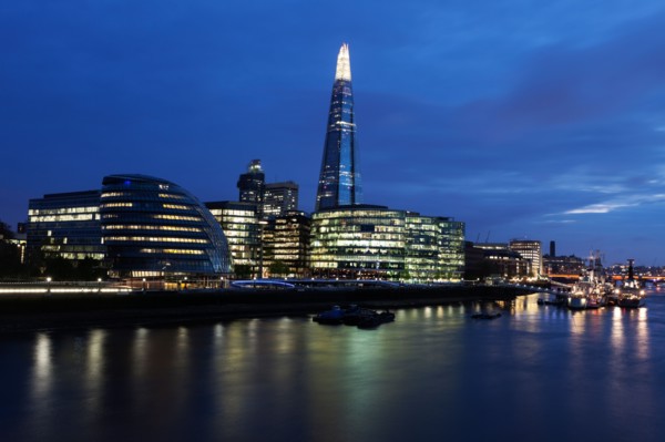 Shard London Bridge and embankment