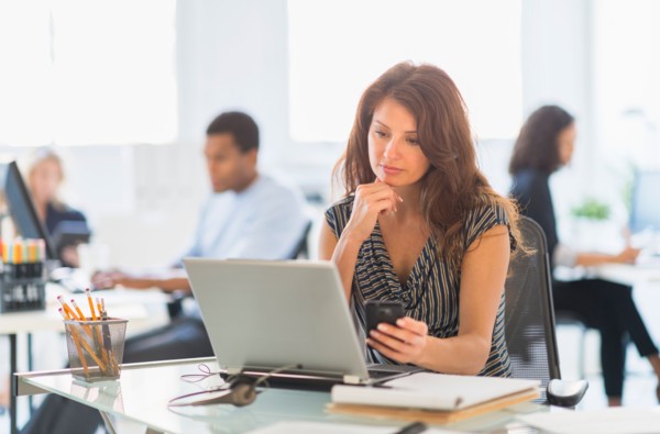People working in office.