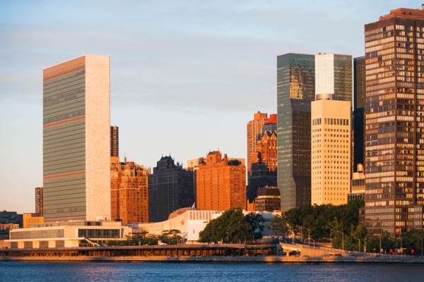 Cityscape at sunset