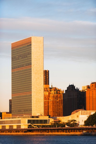 Cityscape at sunset