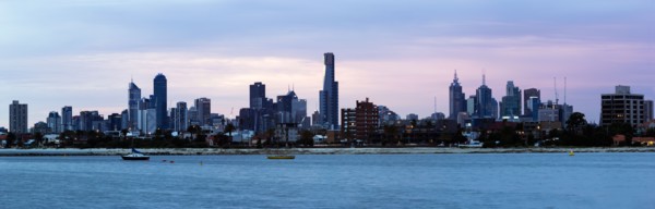 Skyline during sunset