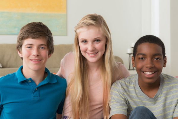 Portrait of school friends (14-15)