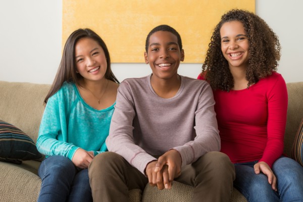 Portrait of three friends (12-13,14-15,16-17)