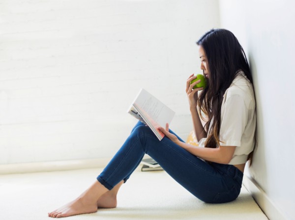 Young woman reading