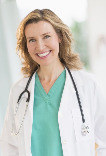 Portrait of female doctor.