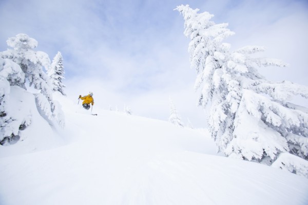 Man skiing. USA, Montana, Whitefish.
Photo : Noah Clayton