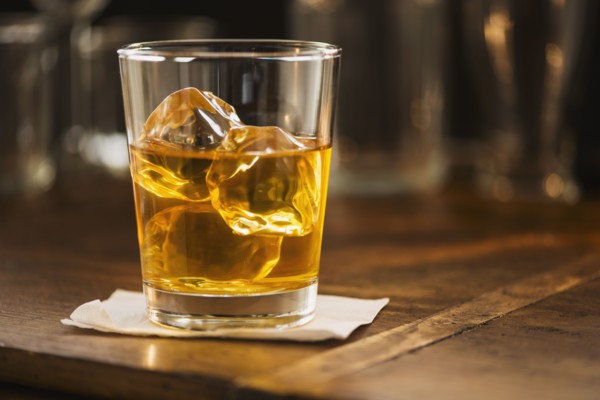 Scotch with ice.