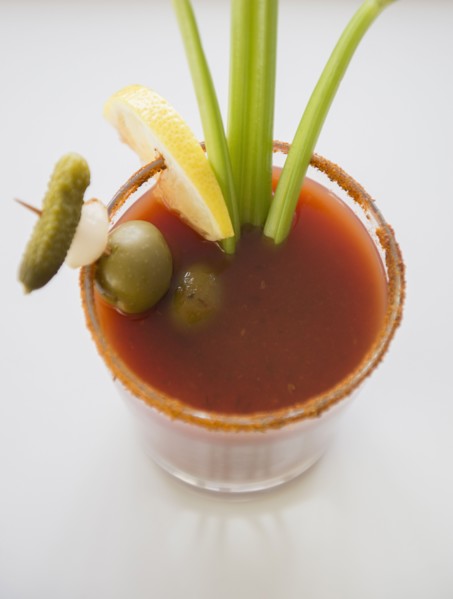 Studio shot of bloody mary.
Photo : Jamie Grill