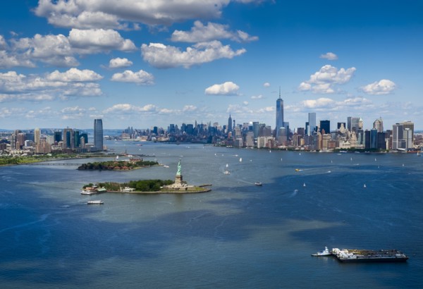 Aerial view of Manhattan.