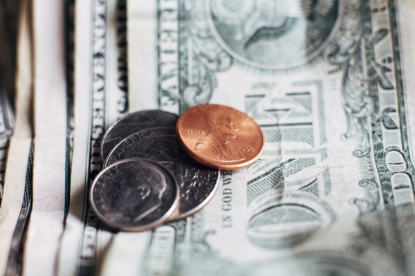 Studio shot of United States currency.
Photo : Kristin Lee
