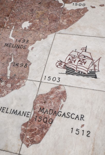 Close up of map. Lisbon, Portugal.