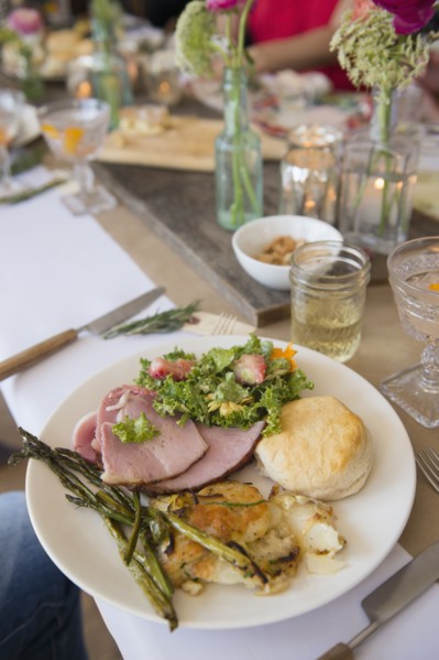 Plate with food