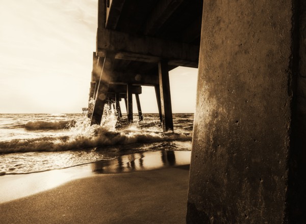 Pier at dusk