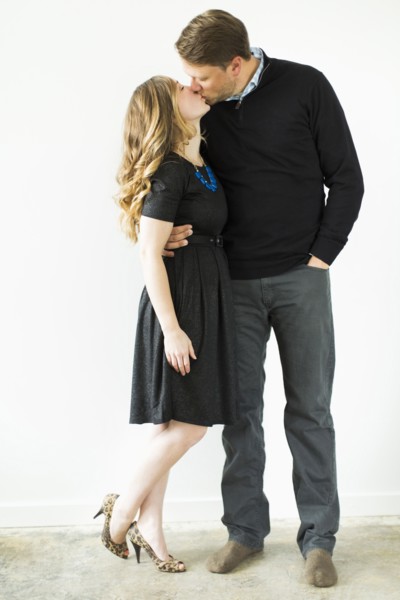 Young couple kissing