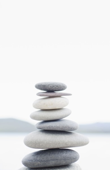 Stacked pebbles