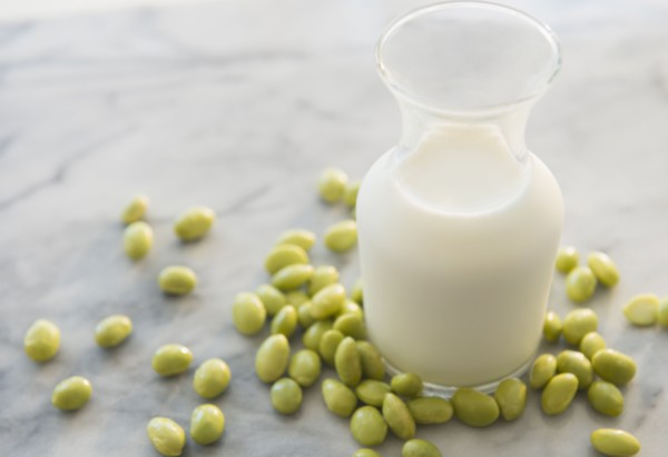 Studio shot of soy milk