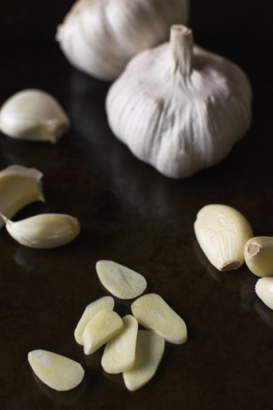 Studio Shot of garlic