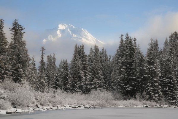 Scenic view of winter landscape