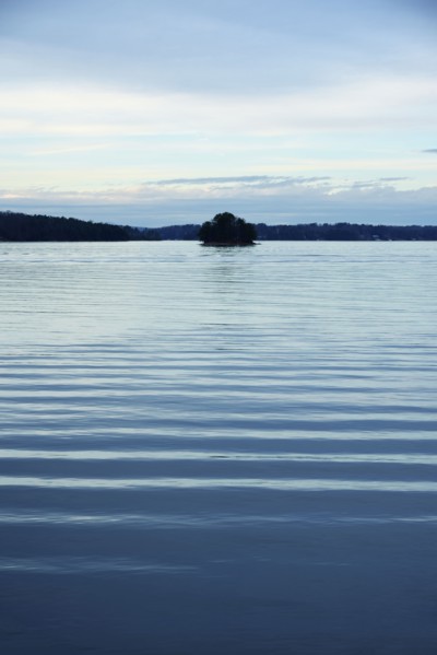 Ripple pattern on lake
