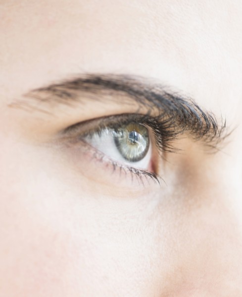 Close-up of blue eye.