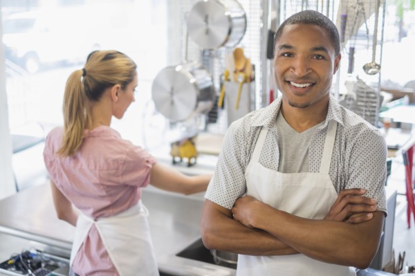 Portrait of bakery owner.