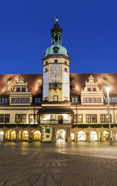 Town hall at night