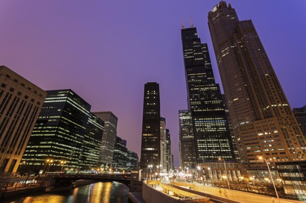 Willis Tower at night