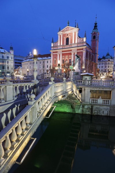 Franciscan Church and Triple Bridge