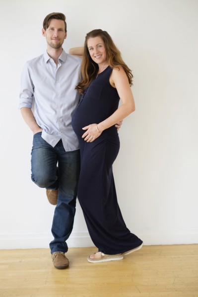 Portrait of content couple.