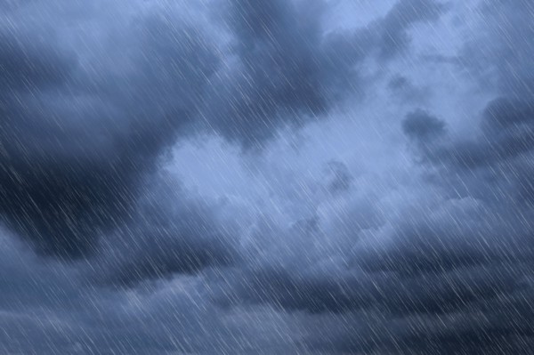 Rain at night.