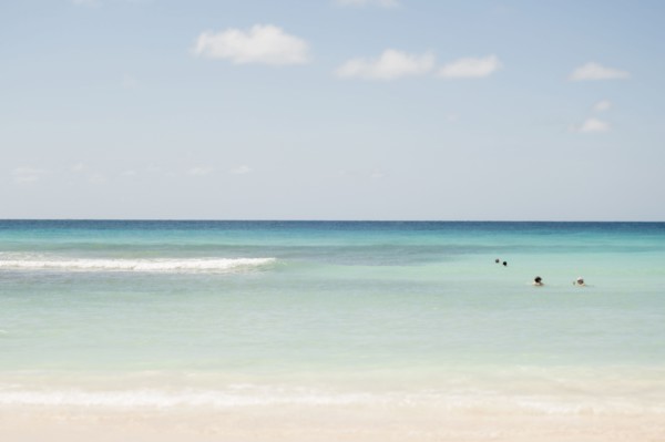 View of tranquil tropical beach