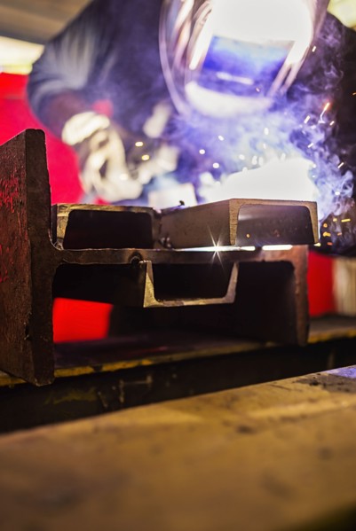 Welder working