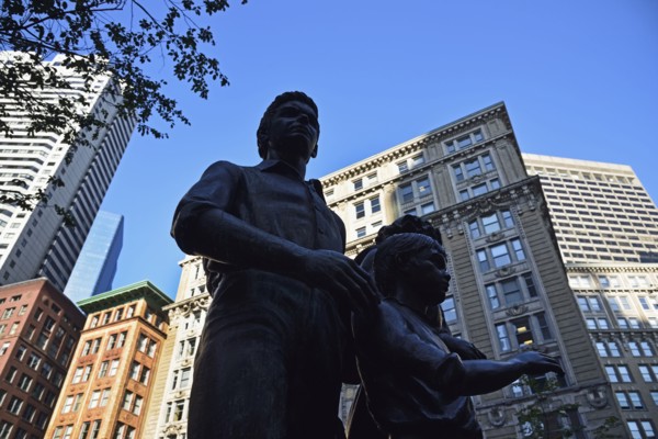Boston Irish Famine Memorial in Downtown District