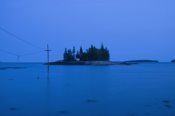 Ride rising in Owls Head at dusk