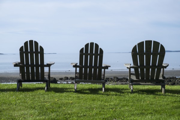 Three adirondack style chairs
