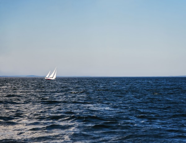 Sailboat in sea